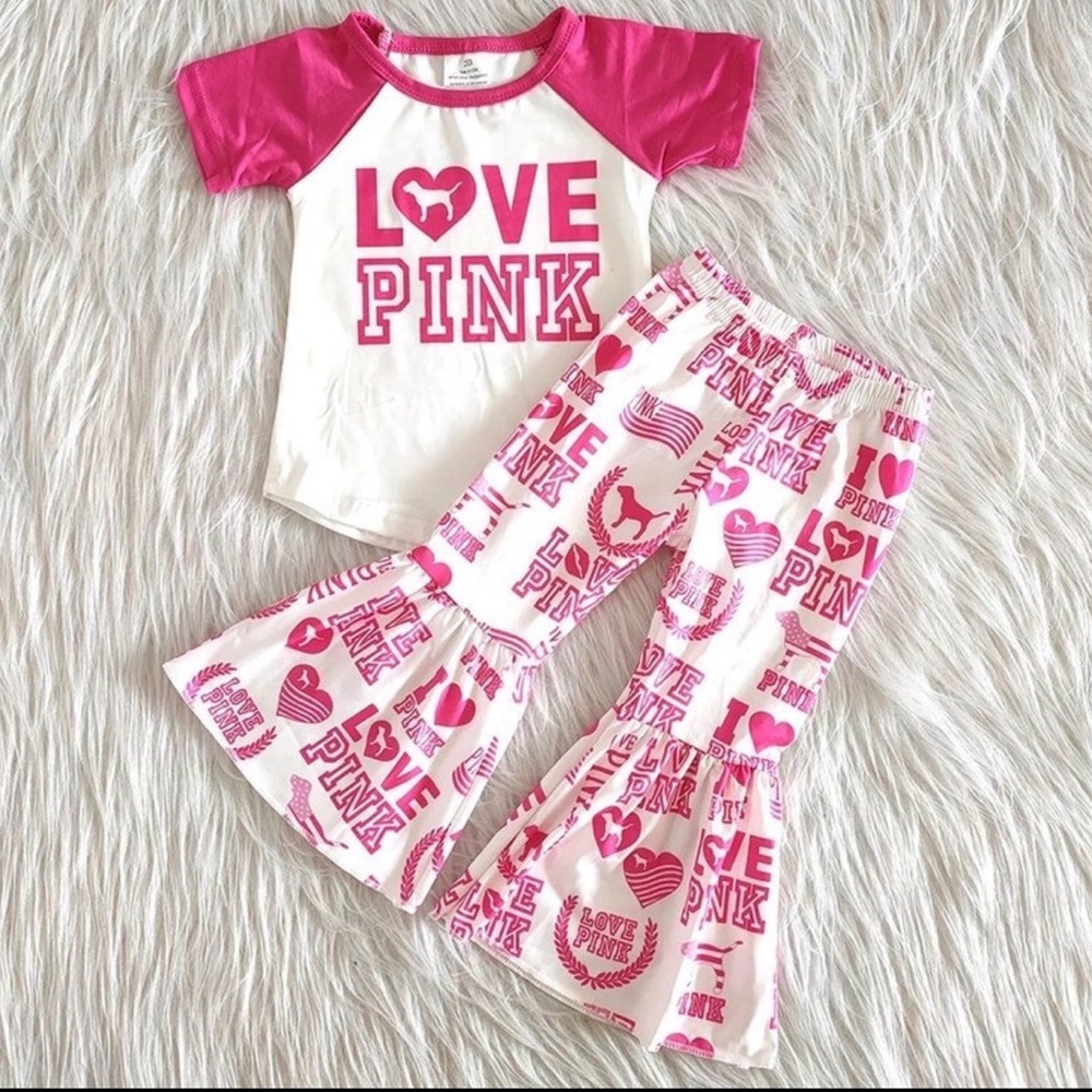 Pink and White Love Pink Outfit